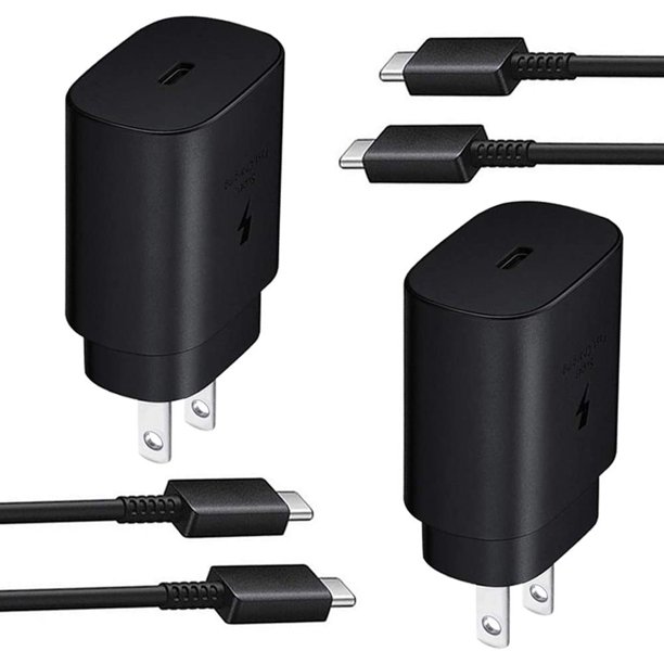 Super Fast Charger Compatible With Samsung Galaxy S21 S21 S21 Ultra S S S Ultra Note Note Ultra Note 10 Note10 S10 5g With 3ft Type C Fast Charging Cable 2 Pack Walmart Com Walmart Com