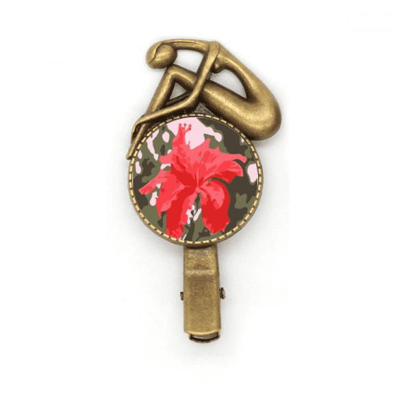 Mallow Fuso Malaysia Art Deco Fashion Hairpin Headdress Brooch Vintage Metal