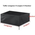 thumbnail image 2 of Funda para mesa de ping pong Funda impermeable para mesa de ping pong Funda para mesa de ping pong para exteriores Tela Oxford 420d (165 x 70 x 185 cm) para exteriores, 2 of 5