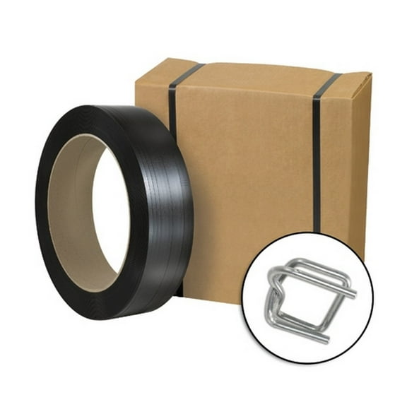 Jumbo General Purpose Poly Strapping Kit, 1/2" X 9000'