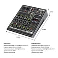 thumbnail image 5 of Live Sound Card Mixer Console PL4 PRO 4 Channel DSP Effects Professional with Bluetooth USB Interface for Music Lover, 5 of 5