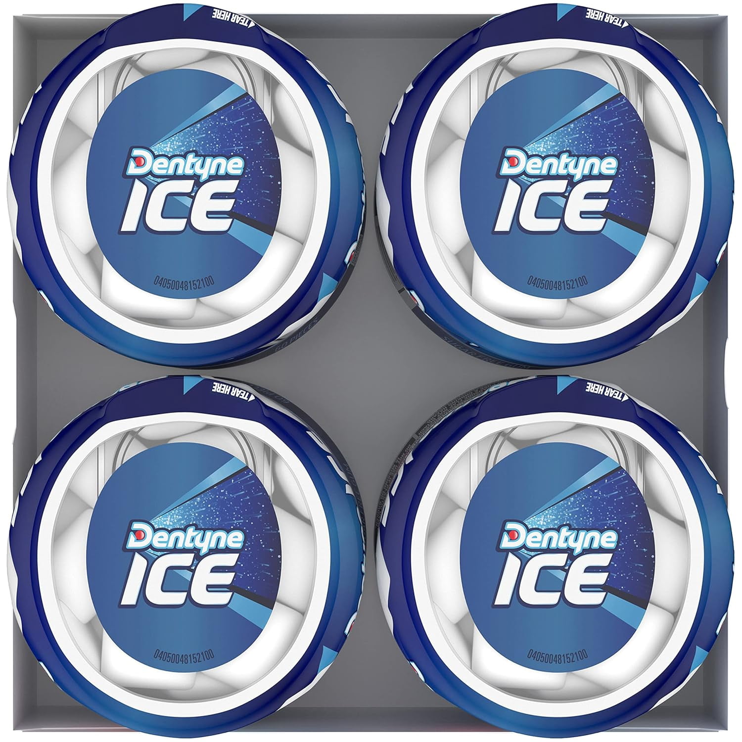 Dentyne Ice Peppermint Sugar Free Gum, 4 Bottles of 60 Pieces