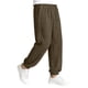 thumbnail image 5 of Niños pantalones niñas Color sólido suelto de ajuste casual deportivo cónico con bolsillos laterales cintura Niños niñas vestido pantalones, 5 of 8