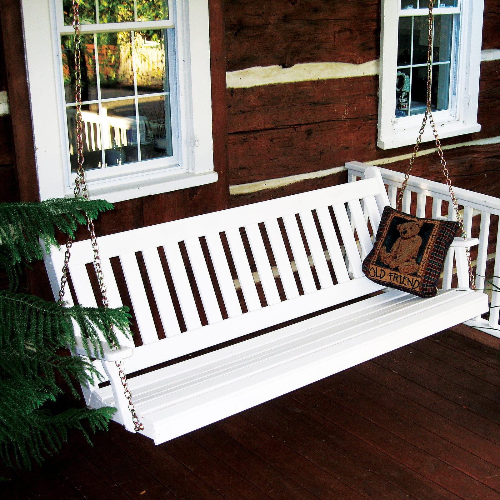 Spengler Traditional English Porch Swing, Chain Included Yes, 45" W