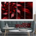 thumbnail image 1 of Fleur Fractale Symétrique Multicolore - Impression sur Toile Florale, 1 of 4