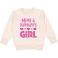 thumbnail image 2 of Inktastic Mimi and Pawpaw Girl Granddaughter Valentine Toddler Sweatshirt, 2 of 4