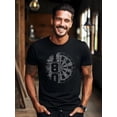thumbnail image 1 of T-shirt pour Homme Vintage Dart Target Tee un Short Décontracté, 1 of 5