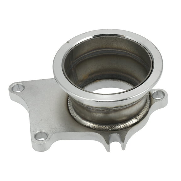 Unique Bargains Vehicle 5 Bolt Flange Turbo Adapter Stainless Steel Silver Tone Fit for T3 T4 Turbo