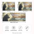 thumbnail image 4 of Haosy Satin Pillowcase for Hair and Skin Standard Cooling Silk Pillow Case with Envelope Closure Black Cat with All Seasons 20"x40", 4 of 9