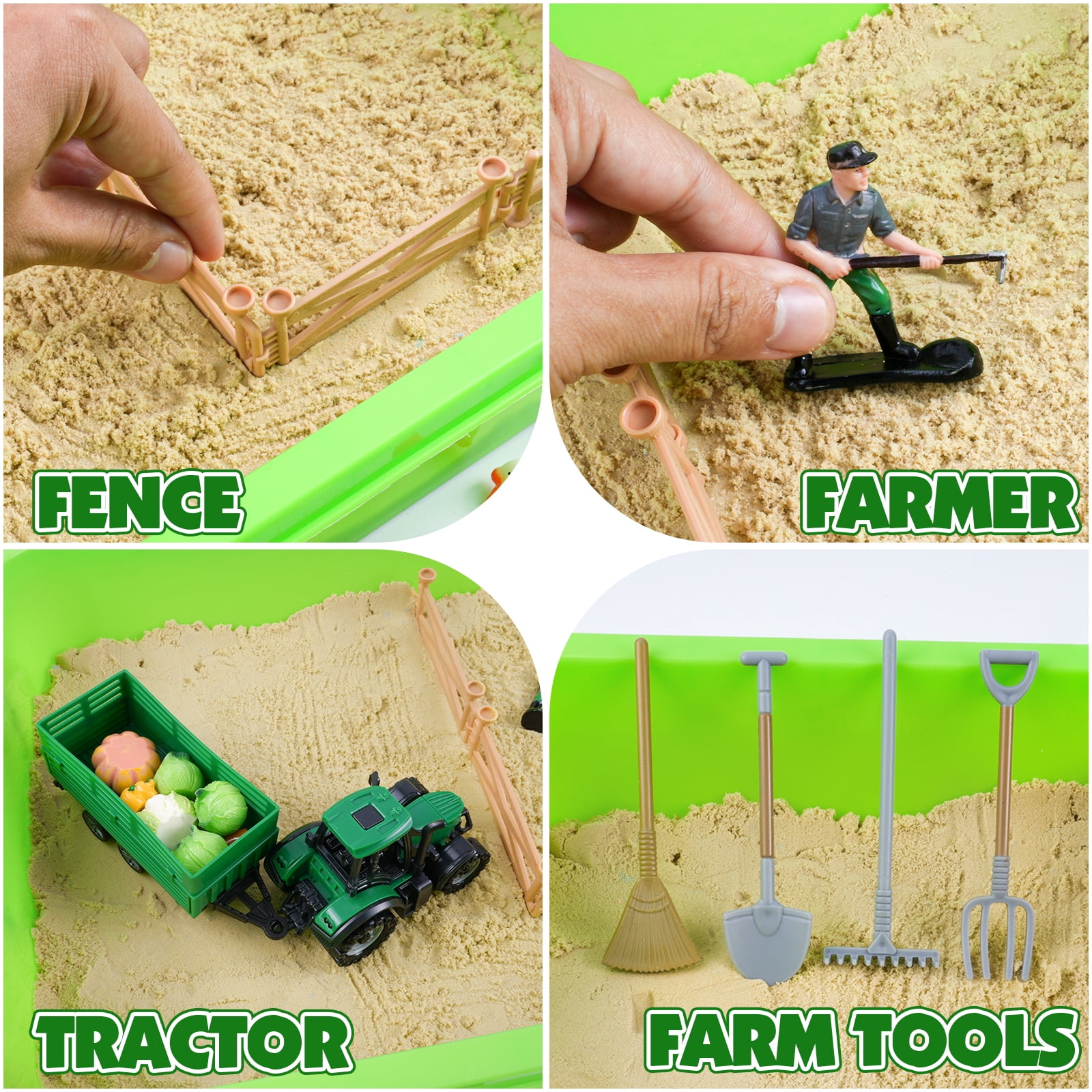 RHYBOR 3 Set Magic Sand Box DIY Craft Set for Kids | STEM Educational Toy & Parent-Sensory Bin for Child Interactive Gift Box