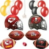 AFC NFC Championship Face Off Football Party Helmet Balloon Pack, 20pc