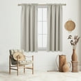 thumbnail image 5 of Deconovo Rod Pocket Room Darkening Curtains Pack of 2, Thermal Insulated Drapes for Bedroom, Light Beige, 52"W x 63"L, 5 of 11