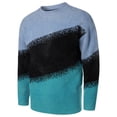 thumbnail image 4 of ZKCCNUK Men's Autumn And Winter New Men's Round Neck Pullover Bottoming Shirt Color Matching Bright Color Casual Large Size Sweater European Size Knitted Sweater, 4 of 4