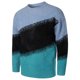 thumbnail image 4 of Otoño e invierno de los hombres Nuevo suéter de cuello redondo para hombres Camisa de fondo Color a juego Color brillante Casual Suéter de gran tamaño Suéter de punto de tamaño europeo Pompotops oipoqjl39641, 4 of 4
