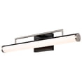thumbnail image 2 of Nuvo Lighting Solano LED Medium Vanity Black and Brushed Nickel Finish White Acrylic Lens, 2 of 5