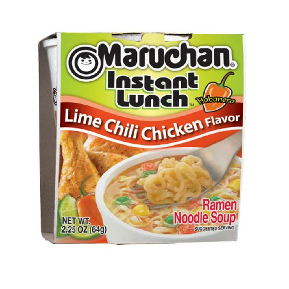Maruchan, Instant Lunch Lime Chili Chicken Noodles Soup, 3 oz, 12 Ct