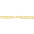 thumbnail image 3 of JewelStop 14k Solid Gold Yellow Or White 5.7 mm Curb Chain Bracelet Necklace 8.5" 20" 22" 24" 30" Lobster Claw - 20.45gr., 3 of 4