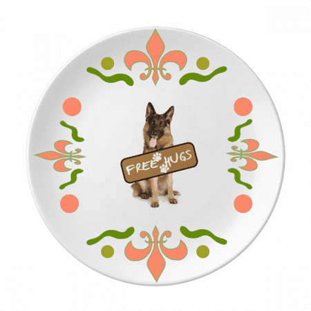

Animal Dog Pet Brand Claw Flower Ceramics Plate Tableware Dinner Dish