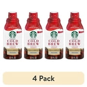 (4 pack) Starbucks Sweetened Vanilla & Chocolate Cold Brew Coffee Concentrate, 32 fl oz