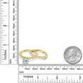 thumbnail image 4 of Gem Stone King 18K Yellow Gold Plated Silver Sky Blue Topaz and White Topaz Wedding Engagement Ring Band Bridal Set for Women (3.06 Cttw, Gemstone November Birthstone, Round 7MM, Size 5), 4 of 4