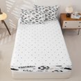 thumbnail image 4 of Homewish Crown Soccer Pattern Zipper Full Size Comforter Sets with Fitted Sheet and 2 Pillowcases, Cute Sport Zipper Bedding Set for Boys and Girls, Reversible, 4pcs, 4 of 6