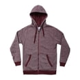 thumbnail image 3 of Ma Croix Mens Marled Zip Up Jacket Hoodie Brushed Fleece Soft Lightweight Basic Solid Sweater, 3 of 6