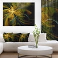 thumbnail image 1 of Fleur Fractale Symmétrique en Or - Impression sur Toile Florale, 1 of 3