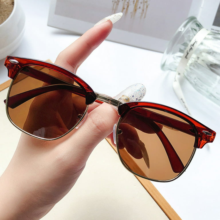 Polarized Clip On Sunglasses For Men & Women UV Protection Vintage