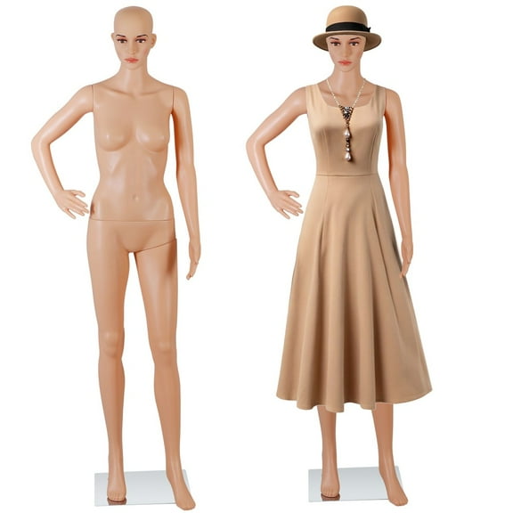 HOWEN 69-inch Female Full Body Realistic Mannequin, Display Dress Form with Turnable Head and Adjustable Base, for Fashion Design and Retail Display