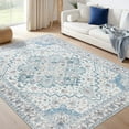 thumbnail image 6 of rug for living room Machine washable Area Rugs Washble Rug Stain Resistant Anti Slip Backing Rugs for Living Room,Bedroom, Vintage Home Decor Area Rug Father's Day Easter Graduation Season Gifts Rugs, 6 of 11