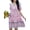 Blush Pink, variant on Women's Floral Print V-Neck Summer Dress 100% Cotton Lightweight Sundress for Casual Everyday Wear Beach Ready