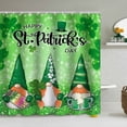 thumbnail image 6 of Qwtwty Bathroom Decor Shower Curtain Saint Patrick's Day Decoration Bathroom Partition Fabric Digital Printing Bathroom Water Proofing Curtain with Hooks No Punching, 6 of 6