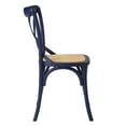 thumbnail image 4 of Modway Gear 34.5" Modern Wood Dining Side Chair in Midnight Blue, 4 of 10