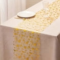 thumbnail image 4 of Hzzsbu Gold Silver Star Glitter Metallic Table Runner Bling Star Table Cloths Runner Thin Mesh Metallic Roll Table Runner Roll for Home Weddings Party Banquets, 4 of 7