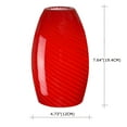 thumbnail image 2 of 7.64"in Art Glass Oval Pendant Shade with Red Swirl, 2 of 8