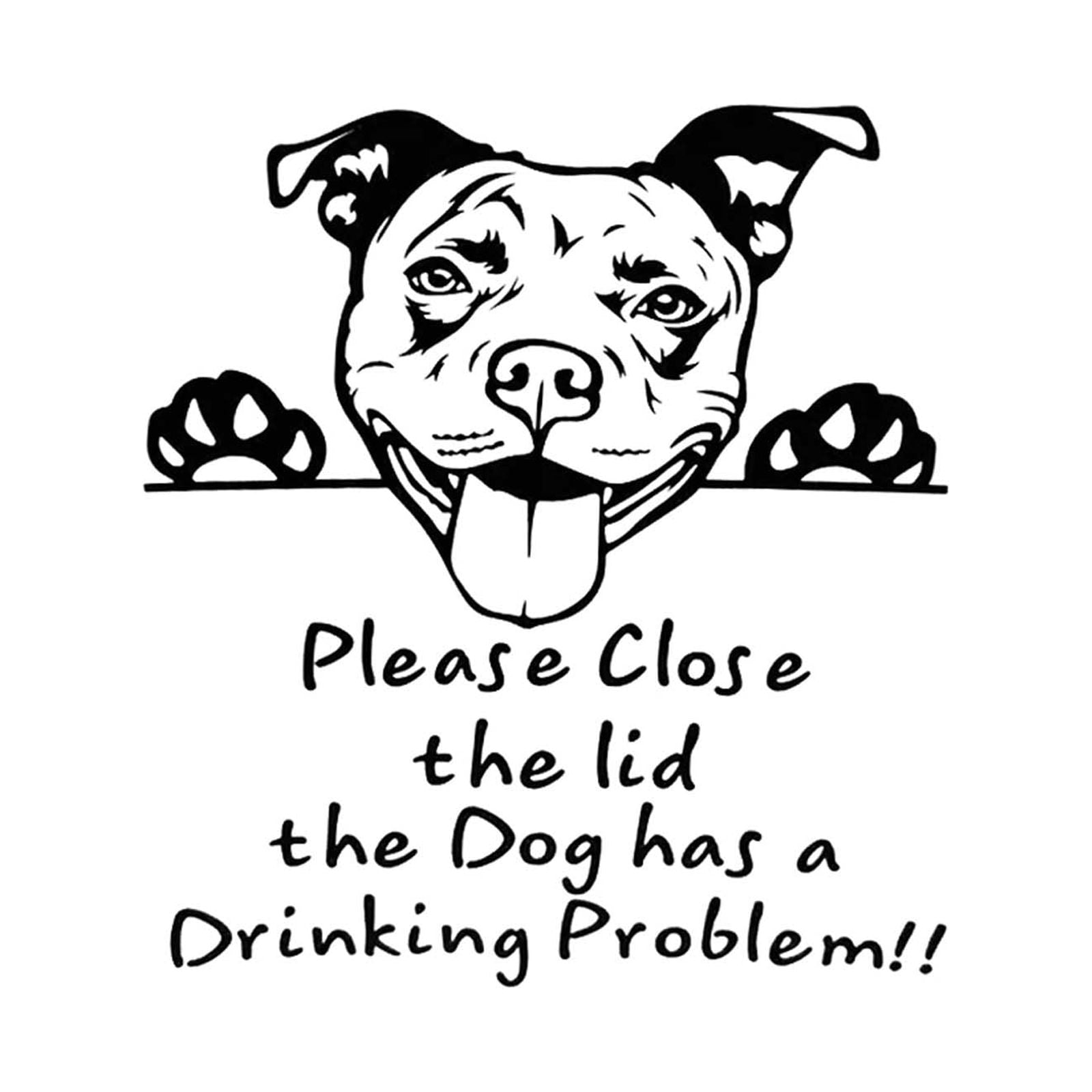 Toilet Lid Stickers Decals, Detachable Prompt Artifact with Please