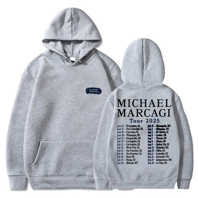 Michael Marcagi 2025 Tour Dates Sudaderas con capucha Cosplay Mujeres Hombres Sudaderas de manga larga