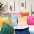 thumbnail image 4 of Cterwk 4 Pack Throw Pillow Covers Decorative Square Solid Thick Super Soft Velvet Cushion Case for Sofa Couch Living Room Office, 20 x 20inch, 4 of 8