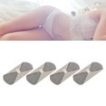 thumbnail image 1 of 4 Pcs Serviettes Hygiéniques en Coton, Lavables, Graphène, Respirantes, Réutilisables, pour Femmes, Gris, 1 of 8
