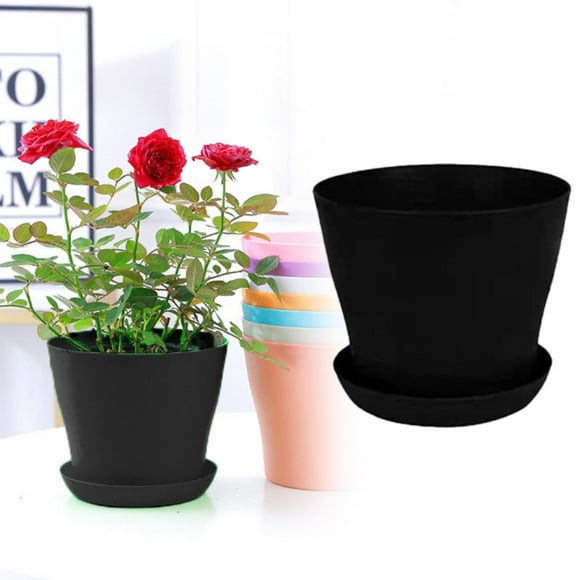 SuChun Flower Pot Flower Pots House Plant Pots Decorative Flower Pots Indoor Planter Pots Flower Watering Pot Pot Pots Garden Pots Bonsai Planter Pot Plant Pots Black