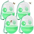 thumbnail image 1 of Juego de 4 trampas para avispas, trampa para avispas, trampa para abejas, trampa para moscas de la fruta, trampa de cuerno, trampa reutilizable para insectos, para interior y exterior, para jardí, 1 of 5