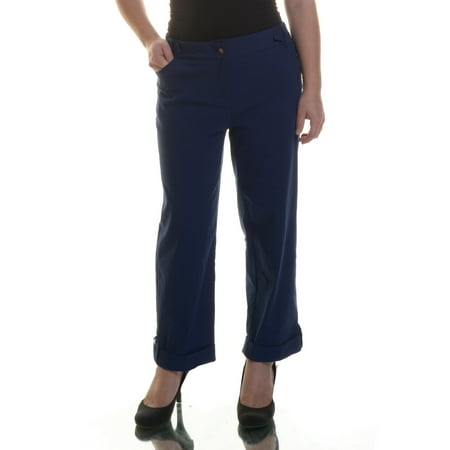 Style & Co Roll-Tab Tummy-Control Capri Pants Size