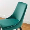 thumbnail image 4 of Side Dining Chair, Set of 2, Teal Blue, Velvet, Modern Contemporary, Kitchen Room Cafe Bistro Restaurant Hospitality, 4 of 10