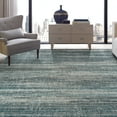 thumbnail image 2 of Porch & Den  Ponca Distressed Stripe Indoor/Outdoor Area Rug Aqua 9'3" x 13' 10' x 14' Rectangle, 2 of 4