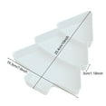 thumbnail image 6 of Christmas Tree Divided Snack Tray Plastic Serving Dish for Fruits Nuts Candy Stackable Food Platter for Holiday Parties Space-Saving Kitchen Organizer, 6 of 7