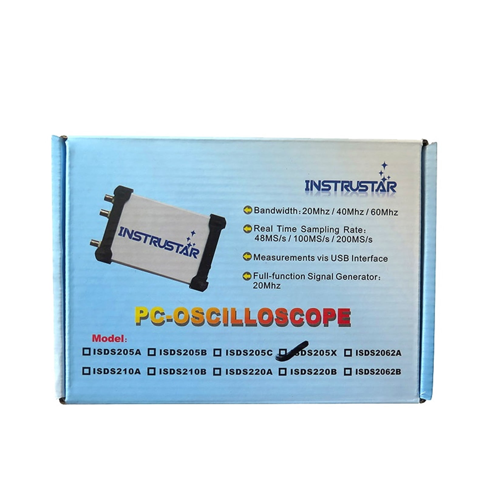 PC USB Oscilloscope Signal And Logic Analyzer 2CH 20 MHz Bandwidth 48MSa / S 8 Bit Analyzer