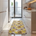 thumbnail image 4 of Yellow Brown Sunflower Pattern Kitchen Rug Mat,Kitchen Runner Rugs Non Skid Washable,Decorative Kitchen Floor Mats for Kitchen,Sink,Laundry,17"x47.2", 4 of 7