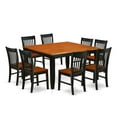 thumbnail image 2 of East West Furniture Dining Room Set Black & Cherry, PFNO9-BCH-W, 2 of 5