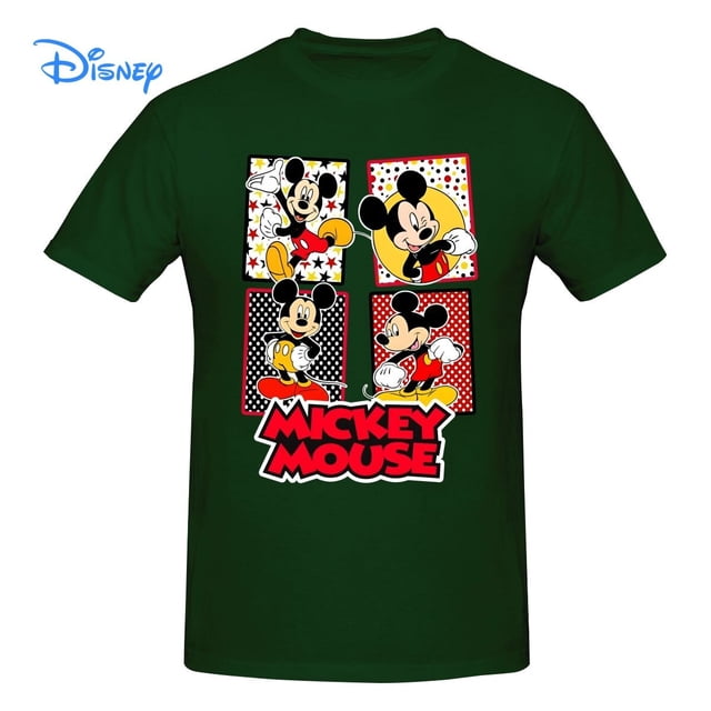 Disney Mickey Mouse T shirt Harajuku Short Sleeve T-shirt 100% Cotton Graphics Tshirt Brands Tee TopXXL Gao Jinjia LED