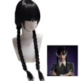 thumbnail image 2 of 26-27 Yaqinuo Wednesday Addams Cosplay Costume Set Gothic Mesh Dresses Wigs Carnival Party Fancy Dress Women, 2 of 4
